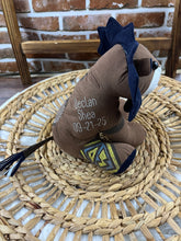 Load image into Gallery viewer, Memory Lion Keepsake Crafted From Clothing To Honor Loved Ones Or Celebrate Newborn Life With Optional Personalized Embroidery Upgrade