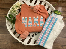 Load image into Gallery viewer, Mama sweatshirt from Baby clothes - Onsies /Mommy / Daddy/ Grandma - Fabric Keepsake Sweatshirts - Applique from baby clothes Nana, Mimi