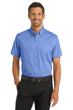 Load image into Gallery viewer, Eastek Embroidered Apparel - Port Authority® SuperPro™ Twill Short Sleeve Shirt –