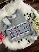 Load image into Gallery viewer, NICU Nurse sweatshirt from Baby Hospital Blanket - Labor and Delivery RN NICU - Fabric Keepsake Sweatshirts - Applique