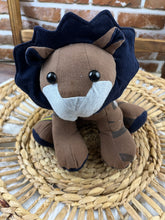 Load image into Gallery viewer, Memory Lion Keepsake Crafted From Clothing To Honor Loved Ones Or Celebrate Newborn Life With Optional Personalized Embroidery Upgrade