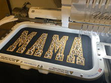 Load image into Gallery viewer, MAMA Cheetah Embroidery Applique Shirt- Comfort Colors  Embroidered by