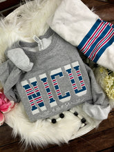 Load image into Gallery viewer, NICU Nurse sweatshirt from Baby Hospital Blanket - Labor and Delivery RN NICU - Fabric Keepsake Sweatshirts - Applique