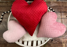 Load image into Gallery viewer, Handmade Weighted Heart Plushie Pillow - Anti-Anxiety Sensory Comfort, Stress Relief Toy, Calming Relaxation Aid