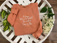 Load image into Gallery viewer, Perhaps you were created for such a time as this - esther 4:14 Christian Bible Scripture Embroidered Shirt - Mom - Grammy - Comfort Colors Embroidered