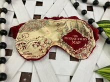 Load image into Gallery viewer, Harry Potter Marauders Map 1/2lb Weighted Eye Mask - Embrace Serenity in Style!