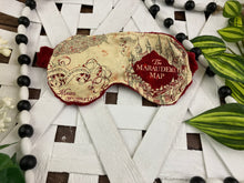 Load image into Gallery viewer, Harry Potter Marauders Map 1/2lb Weighted Eye Mask - Embrace Serenity in Style!