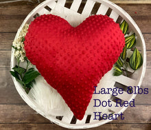 Load image into Gallery viewer, Handmade Weighted Heart Plushie Pillow - Anti-Anxiety Sensory Comfort, Stress Relief Toy, Calming Relaxation Aid