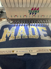 Load image into Gallery viewer, Made for More – Ephesians 2:10 | Floral Appliqué Christian Sweatshirt or T-Shirt