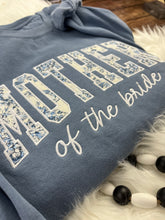 Load image into Gallery viewer, Mother of the Bride Floral Appliqué Shirt or Sweatshirt – Custom Wedding Apparel – Personalized Mother Wedding Outfit – Bridal Party Gift