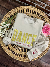 Load image into Gallery viewer, Dance Mom **Custom Glitter Embroidered Sports Mom Sweatshirt**