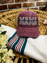 Load image into Gallery viewer, MAMA, Dad Mom Pop Embroidered Hat Custom Name Text Gift Swaddle Hospital Blanket Keepsake Newborn Baby Announcement Adjustable Cap Personalized**