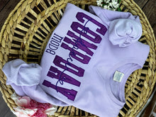 Load image into Gallery viewer, **Comp Day Dance Mode Glitter Embroidered Sweatshirt | Custom Dance Crew Shirt | Competition Day Gift | Personalized Dance Team Apparel**