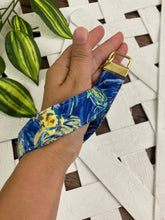 Load image into Gallery viewer, Cute Keychain Wristlet Key Fob - Paw Prints, Flowers, Butterflies