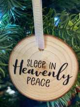 Load image into Gallery viewer, Wood Christmas Ornaments - Oh Holy Night, Sleep in heavenly peace, Joy to the World - handcrafted.