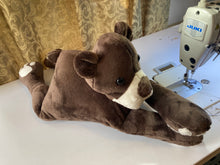 Load image into Gallery viewer, 2lbs -10lbs Weighted  Bear Stuffed Minky Animal Lap Pad -for Comfort, Special Needs, Sleep, Anxiety and Stress Relief - Custom Made