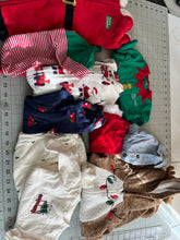 Load image into Gallery viewer, Memory Keepsake Christmas Stocking from Baby Clothes | Personalized Name Cuff | Quilted Patchwork Heirloom | Custom Handmade Gift