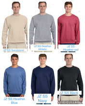 Load image into Gallery viewer, NURSE - Rainbow Heartbeat fabric - Trauma Unit, ER,  RN Licensed Practical, CNA, and many more options - Fabric Keepsake Sweatshirts - Applique