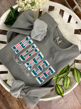 Load image into Gallery viewer, Nurse sweatshirt from baby hospital swaddle Blanket-  RN labor delivery  Licensed Practical, CNA,  - Fabric Keepsake Sweatshirts - Applique
