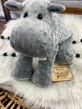 Load image into Gallery viewer, 2lbs -15lbs Weighted Hippo Stuffed Minky Animal Lap Pad -for Comfort, Special Needs, Sleep, Anxiety and Stress Relief - Custom Made