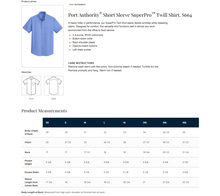 Load image into Gallery viewer, Eastek Embroidered Apparel - Port Authority® SuperPro™ Twill Short Sleeve Shirt –