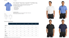Load image into Gallery viewer, Eastek Embroidered Apparel - Port Authority® SuperPro™ Twill Short Sleeve Shirt –