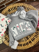 Load image into Gallery viewer, Curved NICU Nurse Sweatshirt from Baby Hospital Blanket - Labor and Delivery RN NICU - Fabric Keepsake Sweatshirt or T-shirt - Applique