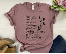 Load image into Gallery viewer, Fruits of the Spirit - Love, joy, peace Christian - Bible - Tee- Bella Canvas T-shirt, Comfort Colors Sweatshirt or Jerzees Sweatshirt