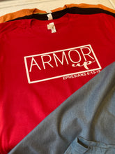 Load image into Gallery viewer, Armor Up T-Shirt - Ephesians 6:10 Bible Verse Tee - Christian Bella Canvas Shirt - Faith-Based Graphic Top