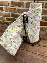 Load image into Gallery viewer, Floral Reusable Paper Towels with Snaps, Napkins Terry Cloth. Nonpaper, Cloth, Paperless, Eco-Friendly Kitchen - Zero Waste Fun Prints