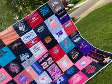Load image into Gallery viewer, Memory Quilt - Made from loved clothing - affordable blankets