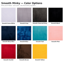 Load image into Gallery viewer, Smooth Minky color options chart - Sew Much Minky and More