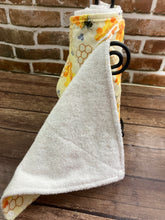 Load image into Gallery viewer, Bumble Bees Reusable Paper Towels with Snaps, Napkins Terry Cloth. Nonpaper, Cloth, Paperless, Eco-Friendly Kitchen - Zero Waste Fun Prints