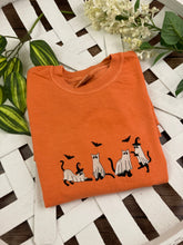 Load image into Gallery viewer, Super Cute Spooky Cat Ghosts - Halloween Embroidered Shirt - Mom - Grammy - Comfort Colors Embroidered - Mommy