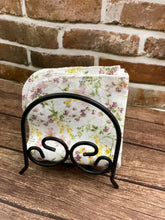 Load image into Gallery viewer, Floral Reusable Paper Towels with Snaps, Napkins Terry Cloth. Nonpaper, Cloth, Paperless, Eco-Friendly Kitchen - Zero Waste Fun Prints