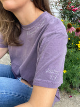 Load image into Gallery viewer, Be strong and courageous Joshua 1:9 Christian Bible Scripture Embroidered Shirt - Mom - Grammy - Comfort Colors Embroidered - Mommy