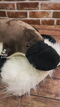 Load and play video in Gallery viewer, 2lbs -10lbs Weighted  l Stuffed Shark Minky Animal Lap Pad -for Comfort, Special Needs, Sleep, Anxiety and Stress Relief - Custom Made