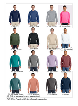 Load image into Gallery viewer, GCCS Basketball Mom Shirt | Navy Sequin GCCS | Basketball Mom Sweatshirt | Sequin Sports Mom Apparel | Custom School Spirit Wear Gloucester County Christian School