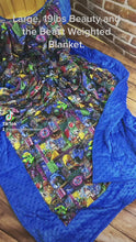 Load and play video in Gallery viewer, Beauty and the Beast - Weighted Blanket - Lap Pad Cotton Fabric - Toddler, Child, Teen, Adult -Dot Minky - Anxiety, Sleep.