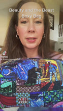Load and play video in Gallery viewer, Beauty and the Beast Zipper Makeup Pouch Boxy Bag