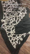 Load and play video in Gallery viewer, Cow Cotton Weighted Blanket or Lap Pad Cotton Fabric - Toddler, Child, Teen, Adult -Dot Minky - Anxiety, Sleep.