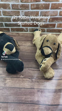 Load and play video in Gallery viewer, 2lbs -10lbs Weighted  Dog Stuffed Minky Animal Lap Pad -for Comfort, Special Needs, Sleep, Anxiety and Stress Relief - Custom Made