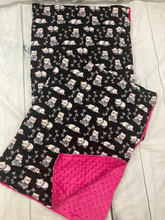 Load image into Gallery viewer, Panda Bear Cotton Fabric - Weighted Blanket or Lap Pad Cotton Fabric - Toddler, Child, Teen, Adult -Dot Minky - Anxiety, Sleep.