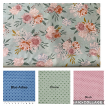 Load image into Gallery viewer, Roses Weighted Blanket or Lap Pad Cotton Fabric - Toddler, Child, Teen, Adult -Dot Minky - Anxiety, Sleep.