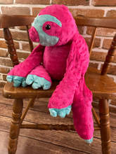 Load image into Gallery viewer, 2lbs -10lbs Weighted Sloth Stuffed Minky Animal Lap Pad -for Comfort, Special Needs, Sleep, Anxiety and Stress Relief - Custom Made