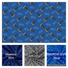 Load image into Gallery viewer, Minecraft Master Crafter Weighted Blanket or Lap Pad Cotton Fabric - Toddler, Child, Teen, Adult -Dot Minky - Anxiety, Sleep.