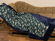 Load image into Gallery viewer, Philadelphia Eagles Sports Team Weighted Blanket or Lap Pad Cotton Fabric - Toddler, Child, Teen, Adult -Dot Minky - Anxiety, Sleep.