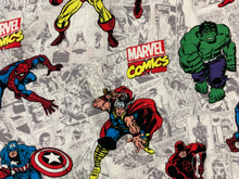 Load image into Gallery viewer, Avengers Marvel Comics Weighted Blanket or Lap Pad Cotton Fabric - Toddler, Child, Teen, Adult -Dot Minky - Anxiety, Sleep.