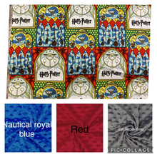 Load image into Gallery viewer, Wizard  Stained Glass Windows Weighted Blanket or Lap Pad Cotton Fabric - Toddler, Child, Teen, Adult -Dot Minky - Anxiety, Sleep.