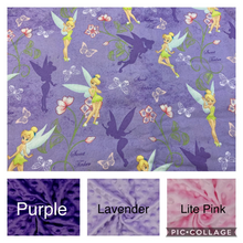 Load image into Gallery viewer, Disney Tinker Bell Weighted Blanket or Lap Pad Cotton Fabric - Toddler, Child, Teen, Adult -Dot Minky - Anxiety, Sleep.
